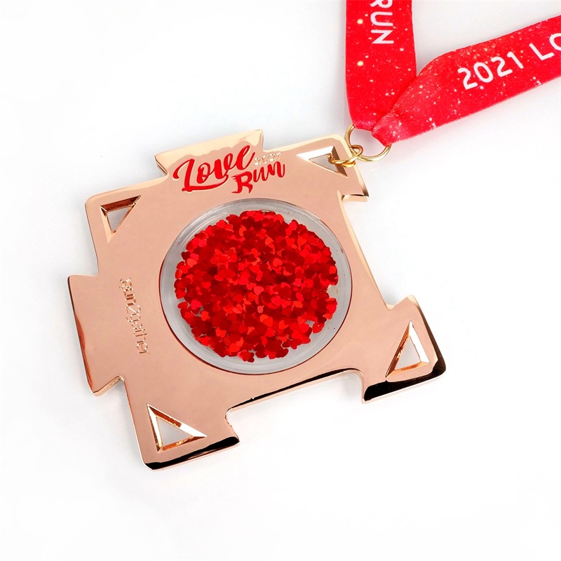 Exklusiv designgjutmetallmedaljer med band PVC -plastmedaljer