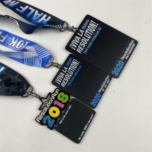 Färgsprayutdelningar Trämedalj för semestermedalj Sport