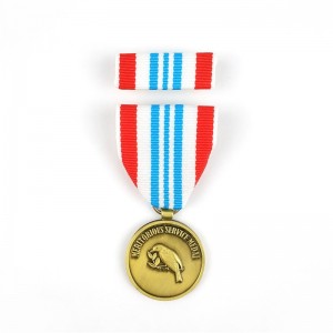 3D Zinklegering Gold Silver Bronze Graverad medalj Anpassad metall tomt Universal Medal Honor Class Medal
