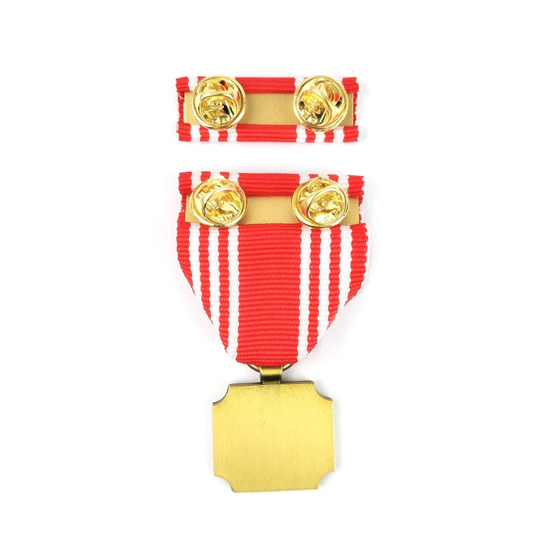 Hard Emamel Pin Medallion Die Cast Metal Badge 3D Aktivitetsmedaljer och utmärkelser hedrar medaljer med kort band