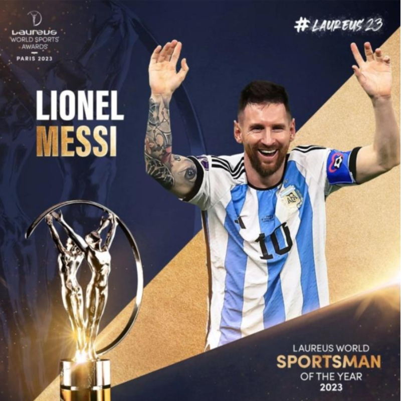 Lionel Messi vinner ytterligare ett Lawrence -pris